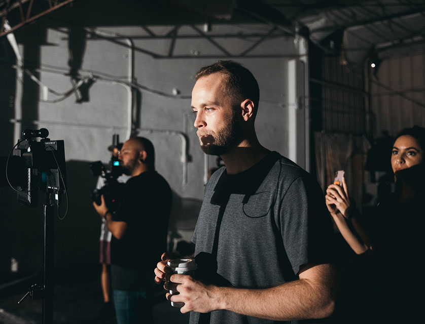 Man Watching Monitor